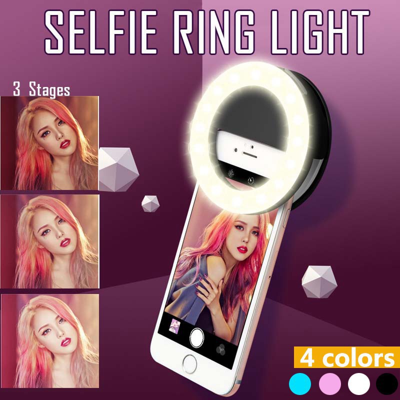 Photography Lighting Game - LED 셀카 링 라이트, USB 충전